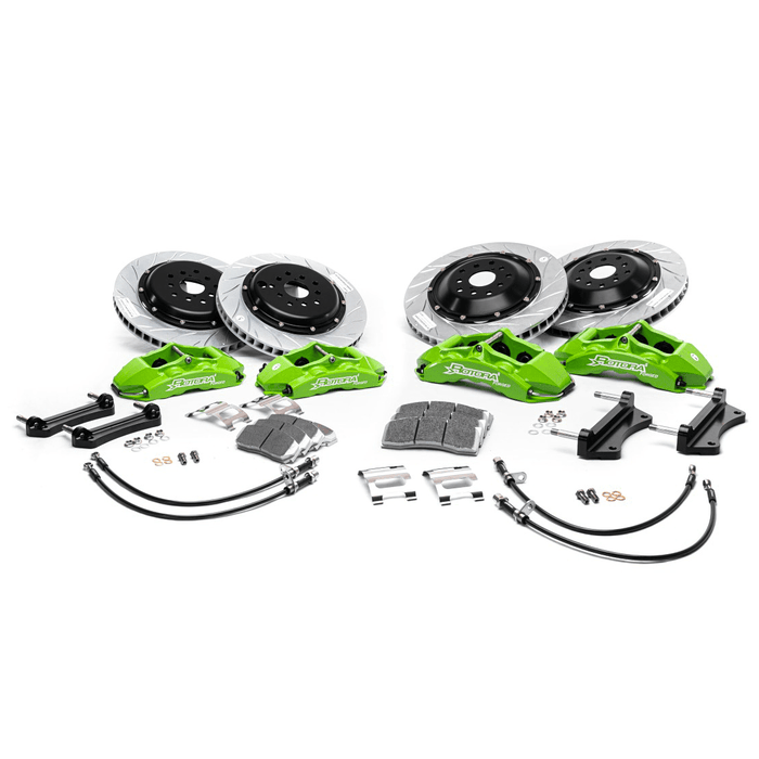 Rotora Big Brake Kit 6/2 Piston Calipers w/ Slotted Rotors 2002 - 2005 WRX - ROTORA - KIT - 023YS - Subimods.com
