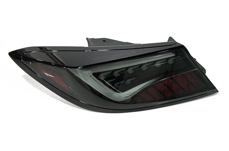 OLM Scythe Style LED Taillights Smoke Lens, Black Base, White Bar 2022-2025 BRZ / GR86