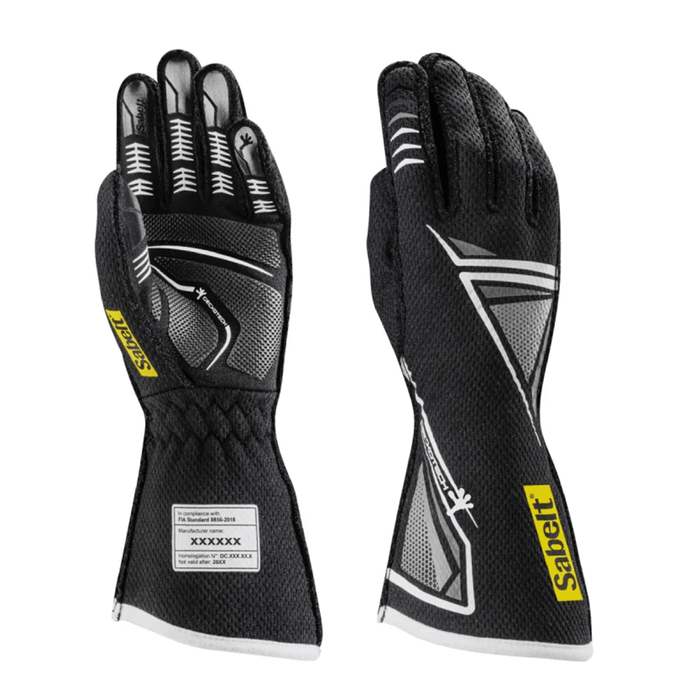 Sabelt Hero TG - 11 Geckotech Fireproof Gloves FIA8856 - 2018 - RFTG11BI09 - Subimods.com