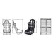 Sabelt Lightweight Fiberglass Racing Seat GT - 3 Large - GT3-SEAT - Subimods.com