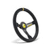 Sabelt Traditional Semi Dish Steering Wheel 350mm - Black Suede Leather - RFVO-2009X - Subimods.com