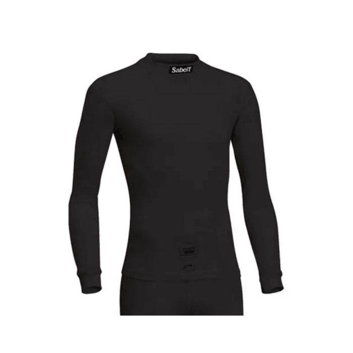 Sabelt UI - 600 Stretch - Fit Racing Undershirt FIA 8856 - 2018 - Black / White - RFUI600TOPNRXSS - Subimods.com
