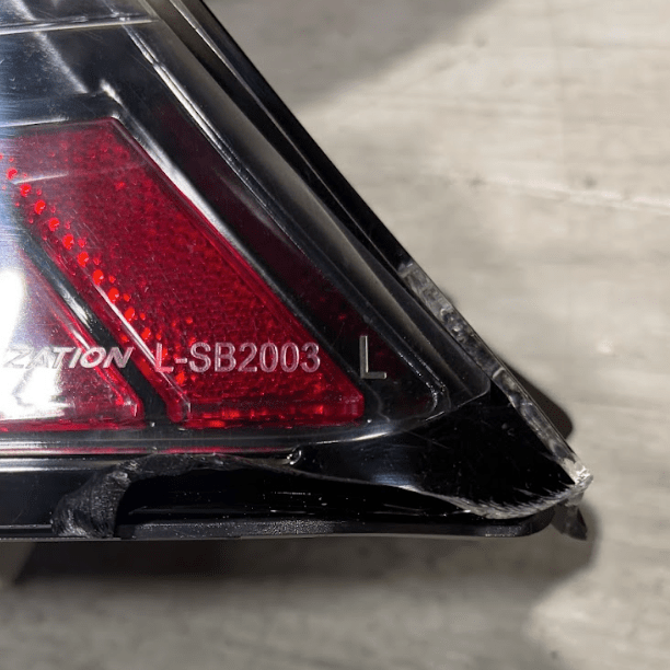 (Scratch and Dent) Molded Innovations EVO+ Style Sequential LED Tail Lights Clear Lens w/ Black Base & Red Bar 2022-2026 BRZ / 2022-2026 GR86 - MI-SB2003-CBRCR-SAD-1368 - Subimods.com