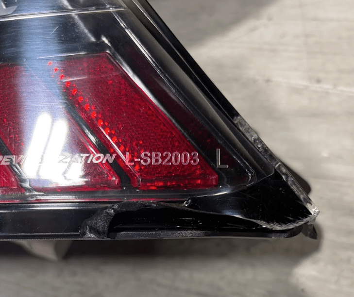 (Scratch and Dent) Molded Innovations EVO+ Style Sequential LED Tail Lights Clear Lens w/ Black Base & Red Bar 2022-2026 BRZ / 2022-2026 GR86 - MI-SB2003-CBRCR-SAD-1368 - Subimods.com