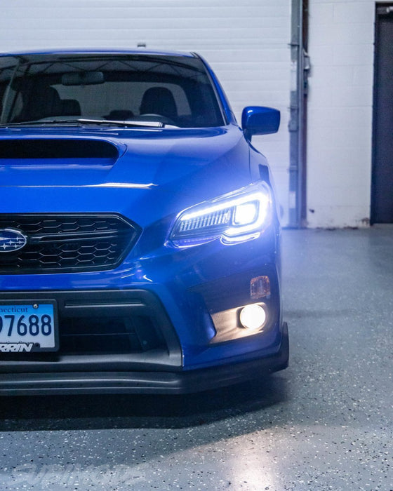 (Scratch and Dent) Molded Innovations Odyssey Series Sequential LED Headlights w/ Amber Reflector 2015-2017 WRX / 2015-2017 STI / 2018-2021 WRX Base & Premium - MI-0323A-R4S-F - Subimods.com