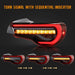 (Scratch and Dent) Molded Innovations Phantom Series OEplus Style Sequential Gen2 LED Tail Lights w/ Red Lens 2013-2021 BRZ / 2013-2016 FRS - MI-0287ARC-R4S-C - Subimods.com