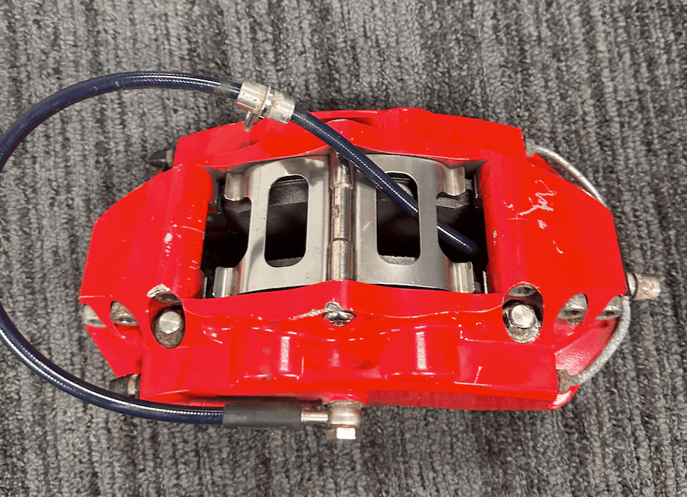 (Scratch and Dent) Rotora Big Brake Kit 6/4 Piston Calipers w/ Slotted Rotors Red 2022 - 2024 WRX w/ Manual E - Brake - ROTORA - KIT - 003RS - SAD - 1289 - Subimods.com