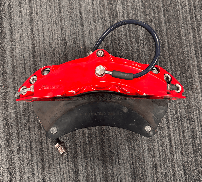 (Scratch and Dent) Rotora Big Brake Kit 6/4 Piston Calipers w/ Slotted Rotors Red 2022 - 2024 WRX w/ Manual E - Brake - ROTORA - KIT - 003RS - SAD - 1289 - Subimods.com