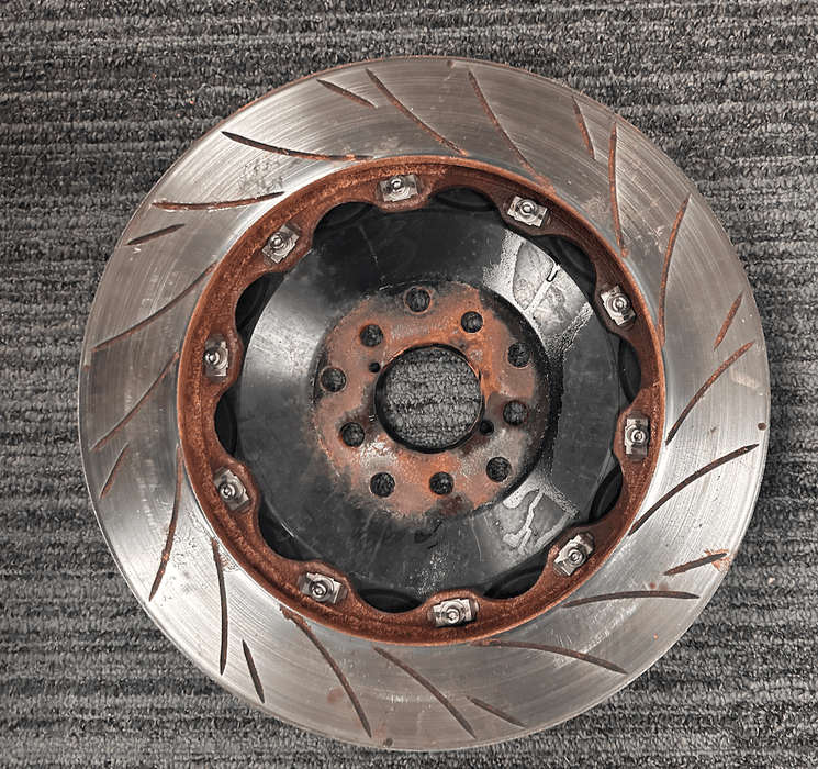 (Scratch and Dent) Rotora Big Brake Kit 6/4 Piston Calipers w/ Slotted Rotors Red 2022 - 2024 WRX w/ Manual E - Brake - ROTORA - KIT - 003RS - SAD - 1289 - Subimods.com