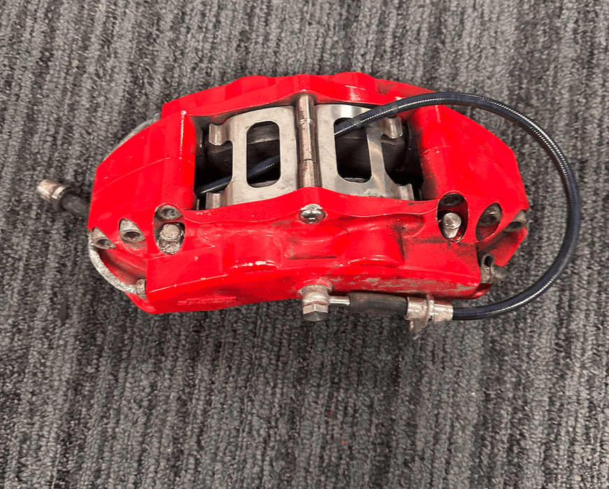 (Scratch and Dent) Rotora Big Brake Kit 6/4 Piston Calipers w/ Slotted Rotors Red 2022 - 2024 WRX w/ Manual E - Brake - ROTORA - KIT - 003RS - SAD - 1289 - Subimods.com