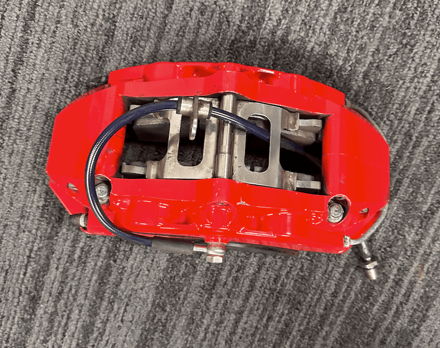 (Scratch and Dent) Rotora Big Brake Kit 6/4 Piston Calipers w/ Slotted Rotors Red 2022 - 2024 WRX w/ Manual E - Brake - ROTORA - KIT - 003RS - SAD - 1289 - Subimods.com