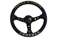 (Scratch and Dent) VERTEX Forever Steering Wheel 330mm Leather w/ Gold and White Stitching - STW - FOREVER - R4S - B - Subimods.com