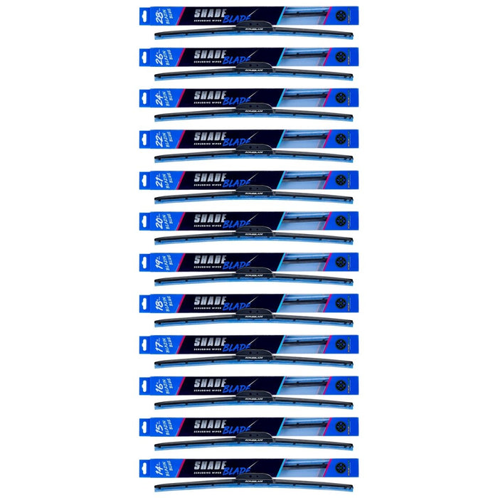 Scrubblade Blazin Blue ShadeBlade Wiper Blade - CBB2800 - Subimods.com