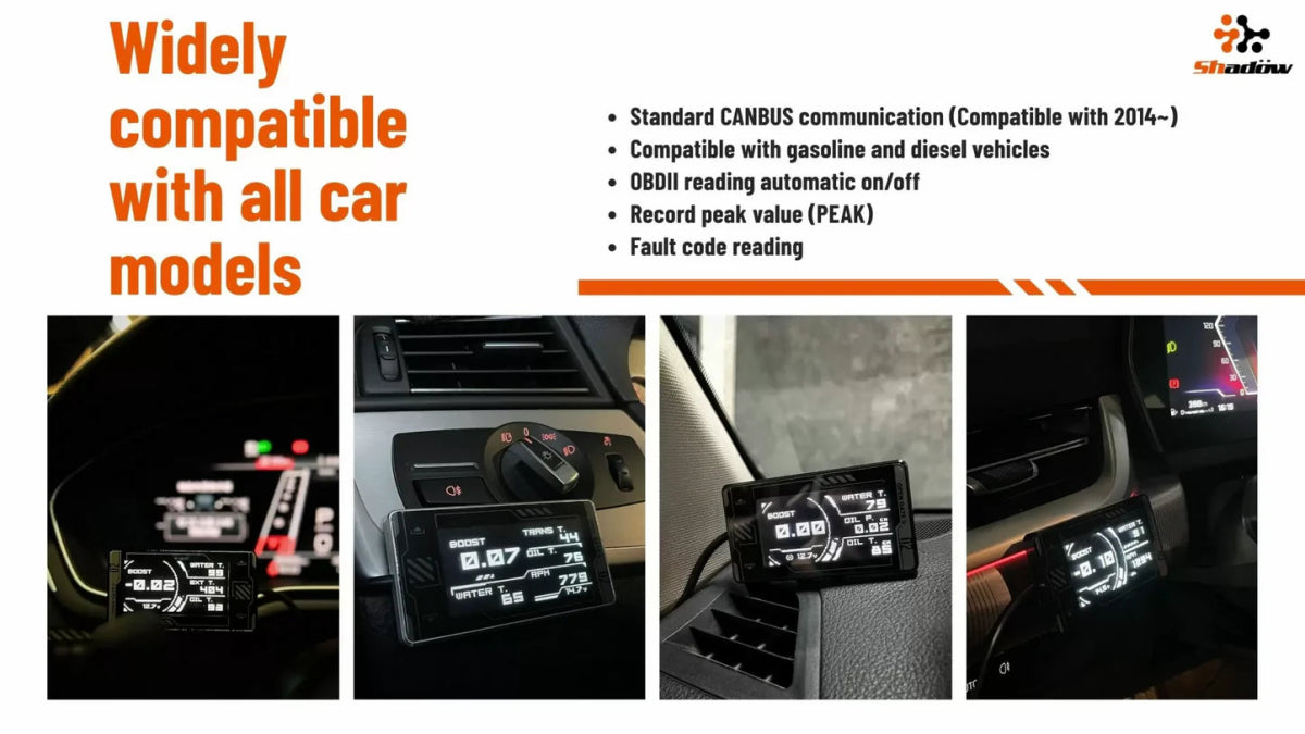 Shadow Meter FD EVO OBD II Multi - functional Display - SWOBDII - FDEVO - Subimods.com