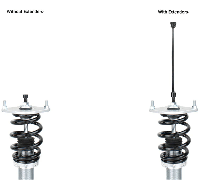 Silver's Neomax Coilover Kit Rear Damping Adjustment Extender Pair - NRE - Subimods.com
