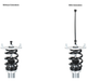 Silver's Neomax Coilover Kit Rear Damping Adjustment Extender Pair - NRE - Subimods.com