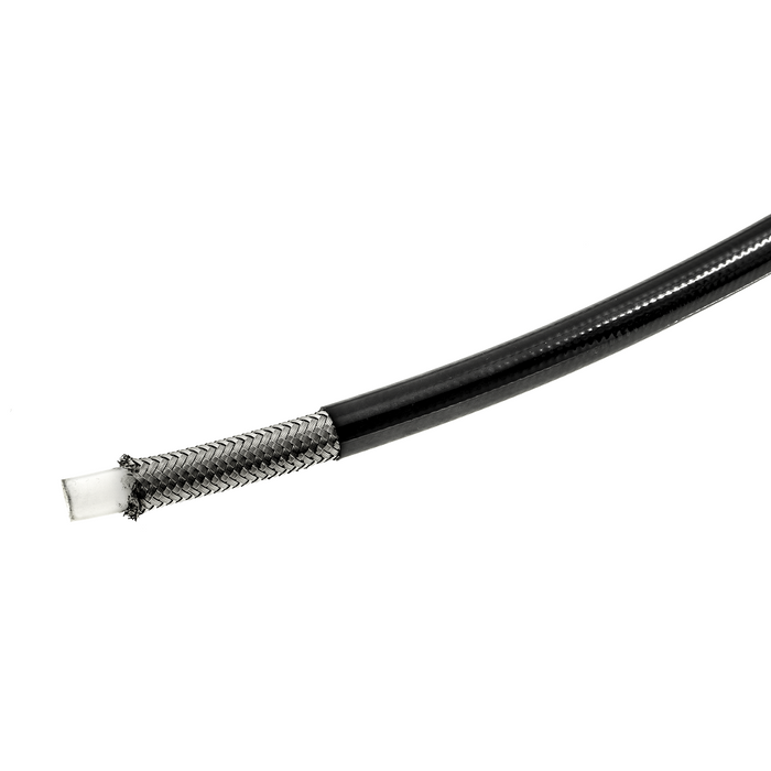 SMY PTFE MAX Stainless Steel Braided w/ Black PVC Coated Hoses 6an