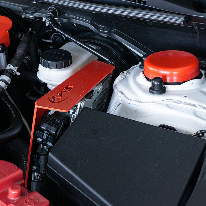 SMY Polyurethane Strut Tower Covers Red 2022 - 2024 WRX - SMY - SCAP - RD - Subimods.com