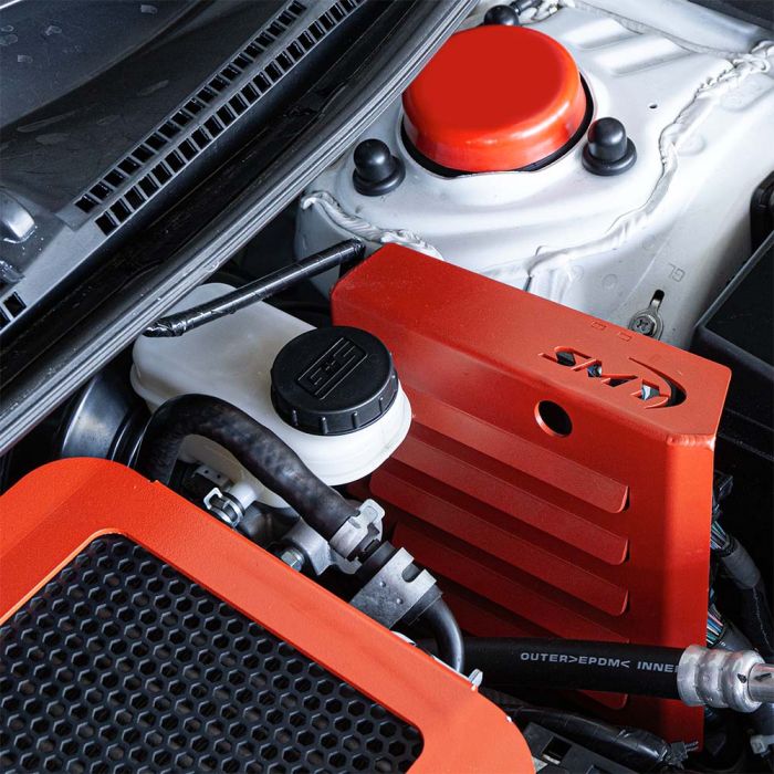 SMY Polyurethane Strut Tower Covers Red 2022-2026 WRX - SMY-SCAP-RD - Subimods.com