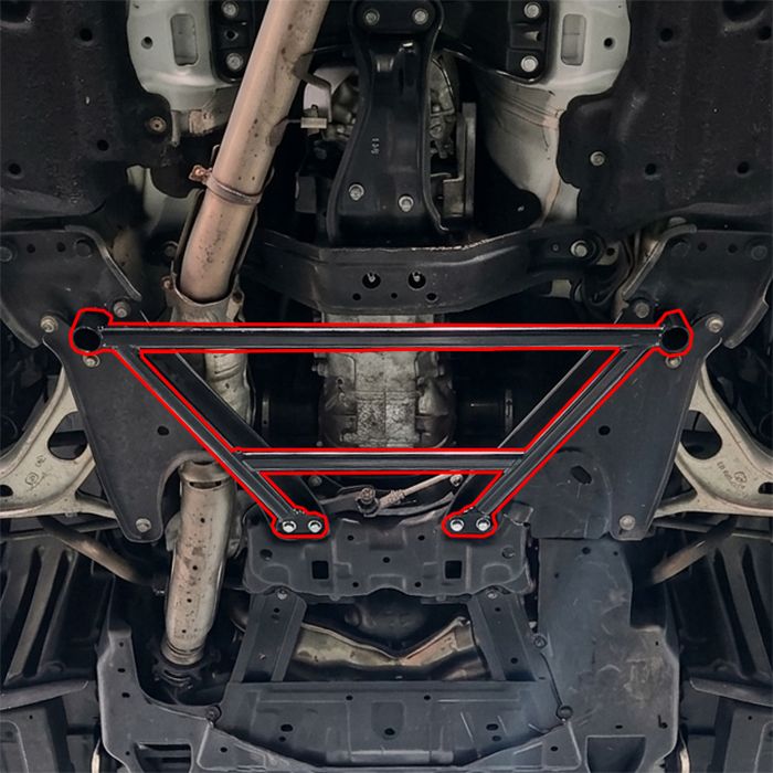 SMY Stealth Front 4 Point Reinforced Cross Member Brace 2022-2026 WRX - SMY-SUS-F4PT - Subimods.com