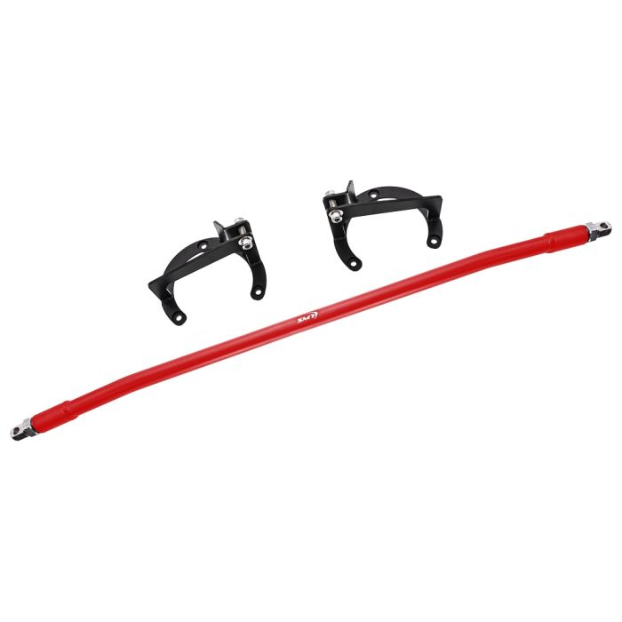 SMY Tallboy Front Strut Tower Brace Wrinkle Red 2015-2021 WRX / 2015-2021 STI - SMY-SUS-TWRVA - Subimods.com