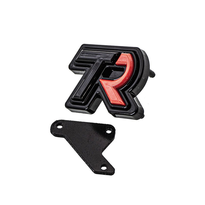 SMY TR Tuner Ready Front Badge Black / Red 2022 - 2025 WRX - SMY - EMB - TR2F - Subimods.com