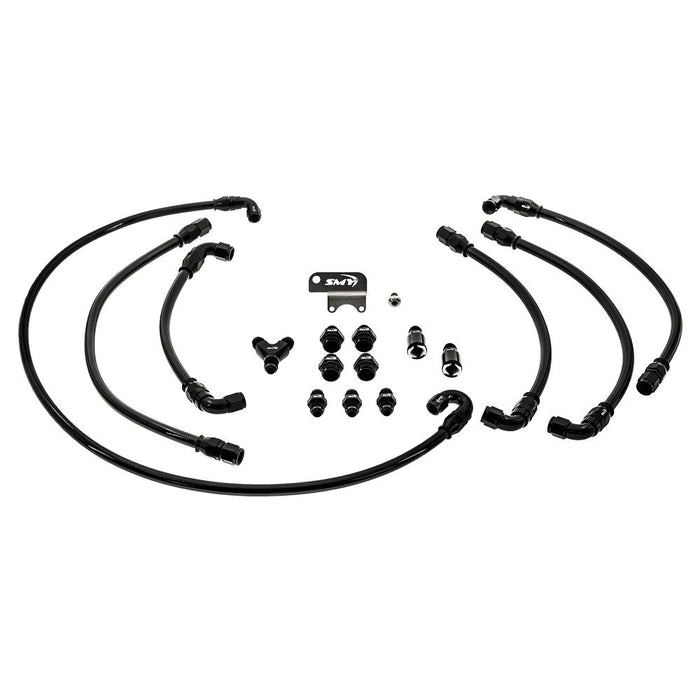 SMY V2 Top Feed PTFE Fuel Line Kit 2008 - 2014 WRX / 2008 - 2021 STI - SMY - PTFE - TOPA - Subimods.com