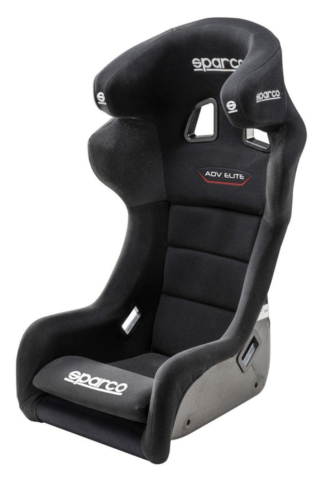 Sparco ADV Elite Fixed Back Racing Seat Black w/ Carbon Fiber Shell - 00849ZNR - Subimods.com