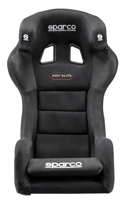 Sparco ADV Elite Fixed Back Racing Seat Black w/ Carbon Fiber Shell - 00849ZNR - Subimods.com
