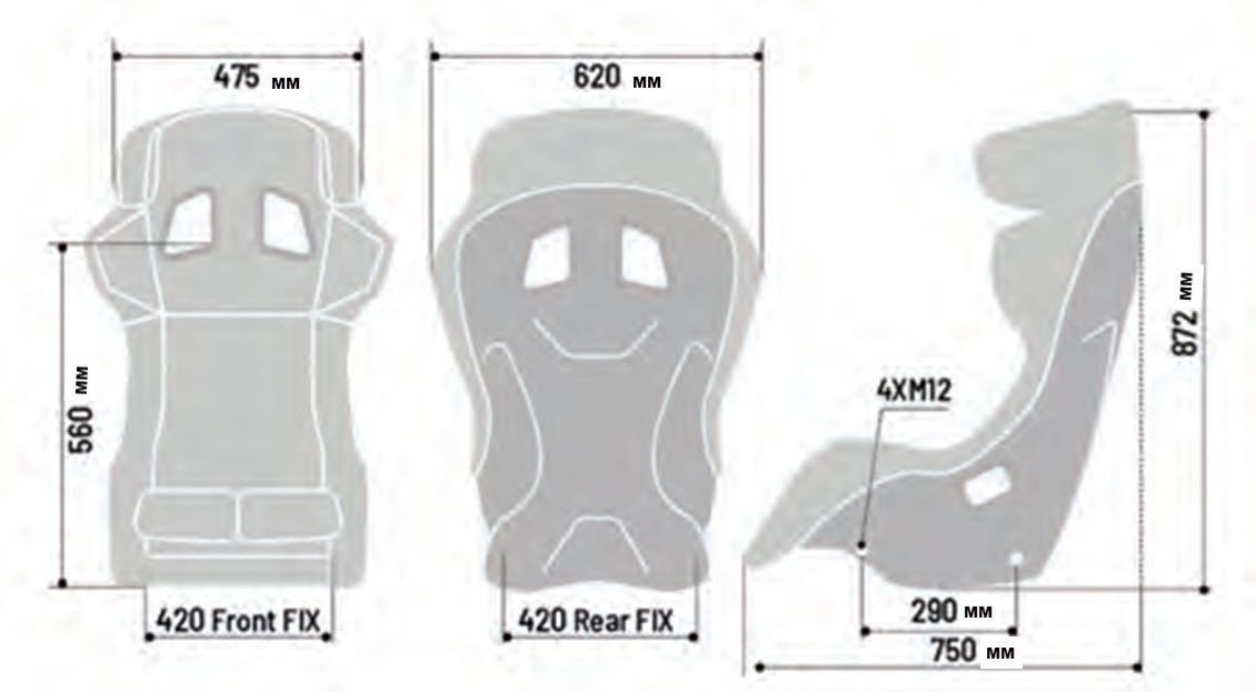 Sparco ADV XT Fixed Back Racing Seat Black w/ Carbon Fiber Shell - 008002ZNR - Subimods.com