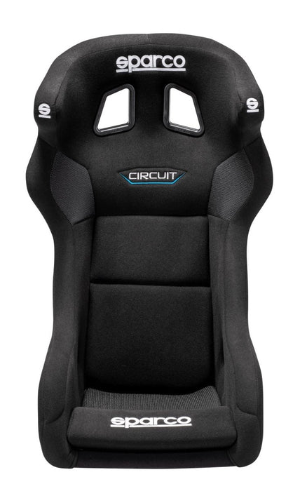 Sparco Circuit QRT Fixed Back Racing Seat Black - 008019RNR - Subimods.com