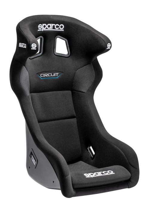 Sparco Circuit QRT Fixed Back Racing Seat Black - 008019RNR - Subimods.com