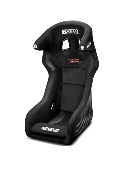 Sparco Circuit QRT Fixed Back Racing Seat Black w/ Carbon Fiber Shell - 008019ZNR - Subimods.com