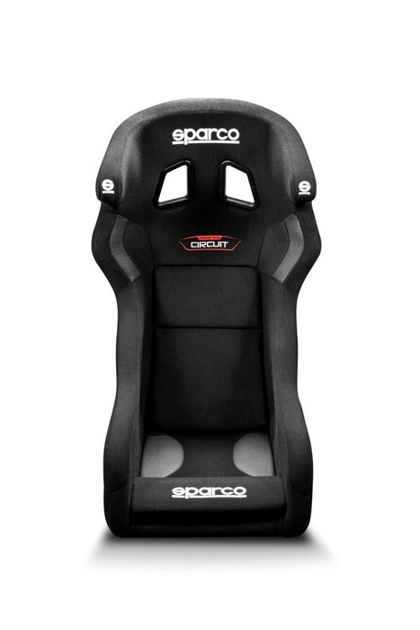 Sparco Circuit QRT Fixed Back Racing Seat Black w/ Carbon Fiber Shell - 008019ZNR - Subimods.com