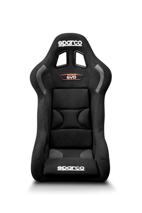 Sparco Evo Carbon Fixed Back Racing Seat Black w/ Carbon Fiber Shell - 008007ZNR - Subimods.com