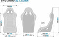 Sparco Evo L Performance Fixed Back Racing Seat Black w/ Carbon Fiber Shell - 008013ZPNR - Subimods.com