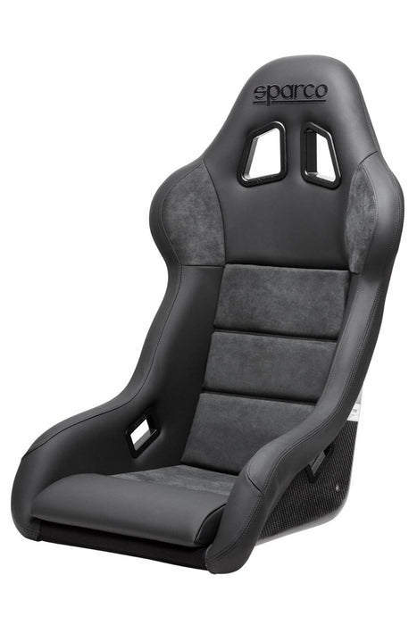 Sparco Evo L Performance Fixed Back Racing Seat Black w/ Carbon Fiber Shell - 008013ZPNR - Subimods.com
