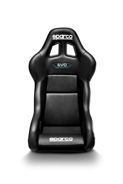 Sparco Evo QRT Fixed Back Racing Seat Black Vinyl - 008007RNRSKY - Subimods.com