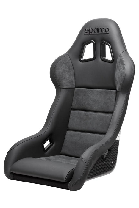 Sparco Evo QRT Performance Fixed Back Racing Seat Black w/ Carbon Fiber Shell - 008007ZPNR - Subimods.com