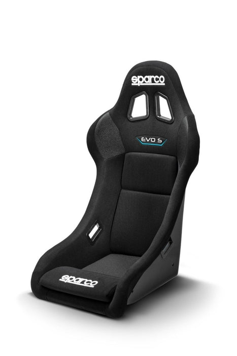 Sparco Evo S QRT Fixed Back Racing Seat Black - 008024RNR - Subimods.com