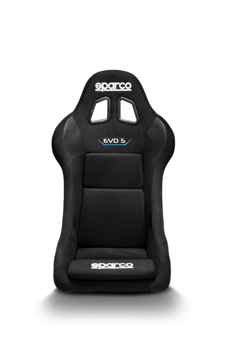 Sparco Evo S QRT Fixed Back Racing Seat Black - 008024RNR - Subimods.com