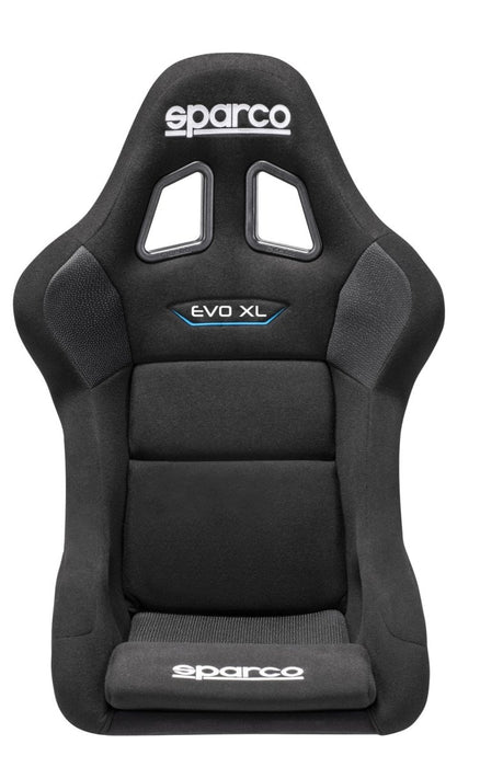 Sparco EVO XL QRT Fixed Back Racing Seat Black - 008015RNR - Subimods.com