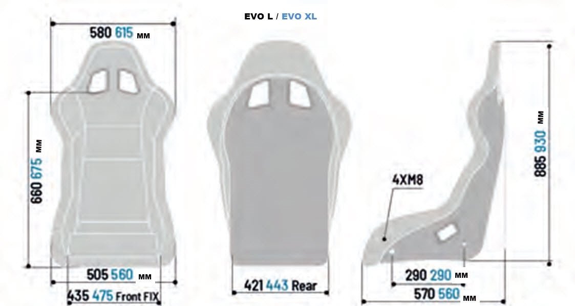 Sparco EVO XL QRT Fixed Back Racing Seat Black - 008015RNR - Subimods.com