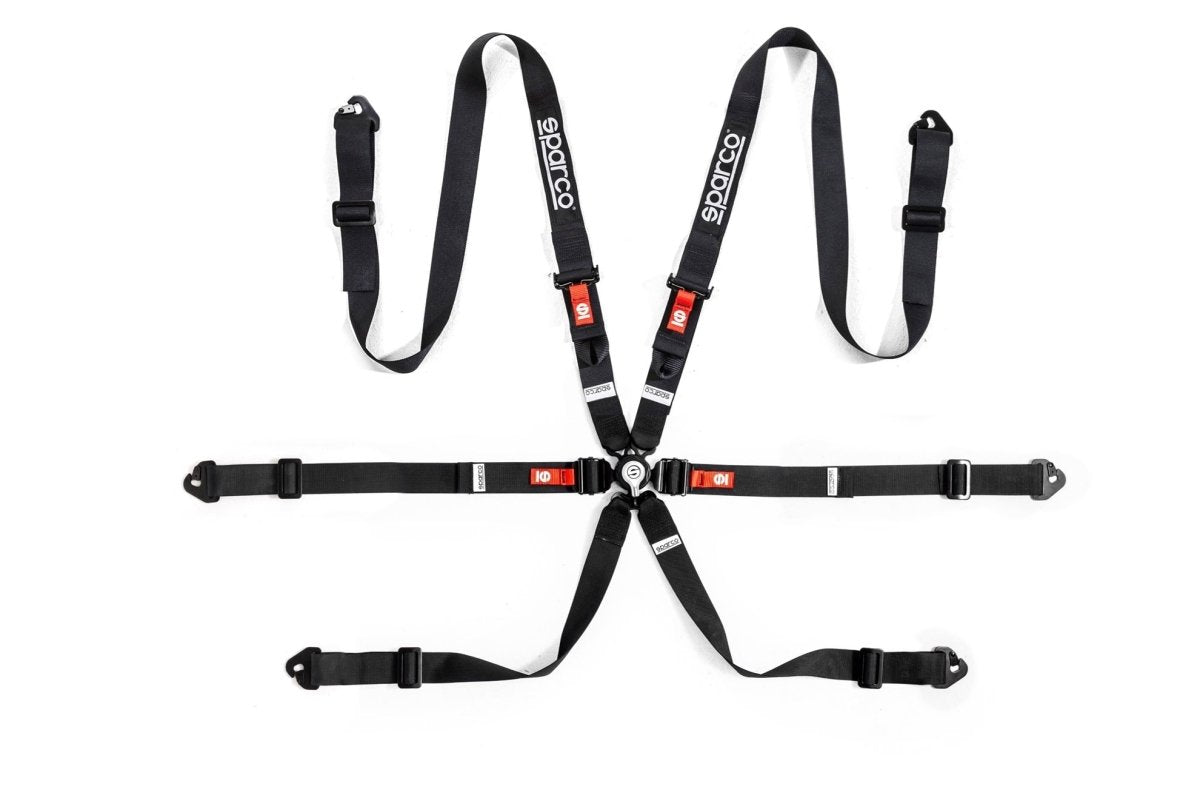 パーツ SPARCO Sparco 6-Point Harness Set COMP H-2 PD Black — Subimods.com