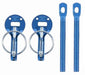 Sparco Hood Pin Set Blue - 01606AA - Subimods.com