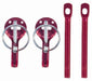 Sparco Hood Pin Set Red - 01606AR - Subimods.com