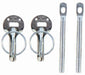 Sparco Hood Pin Set Silver - 01606S - Subimods.com