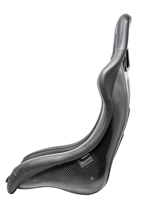 Sparco QRT - C Performance Fixed Back Racing Seat Black w/ Black Stitch, and Carbon Fiber Shell - 008025ZNRNR - Subimods.com
