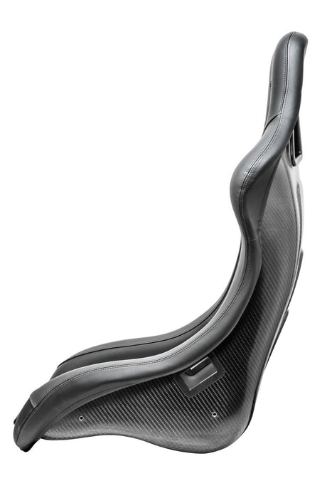 Sparco QRT - C Performance Fixed Back Racing Seat Black w/ Gray Stitch, and Carbon Fiber Shell - 008025ZNRGR - Subimods.com