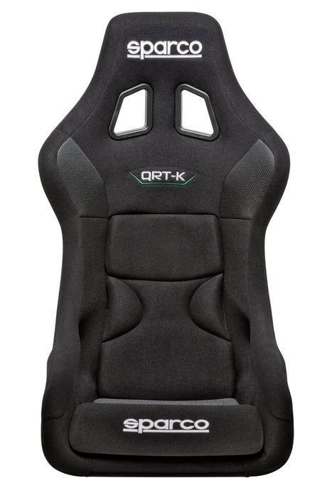 Sparco QRT - K Fixed Back Racing Seat Black w/ Carbon Kevlar Shell - 008027ZNR - Subimods.com
